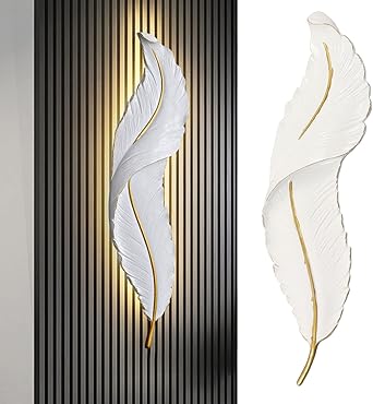 Plume Murale LED Design – Éclairage Ambiance - Décoration murale Zélor