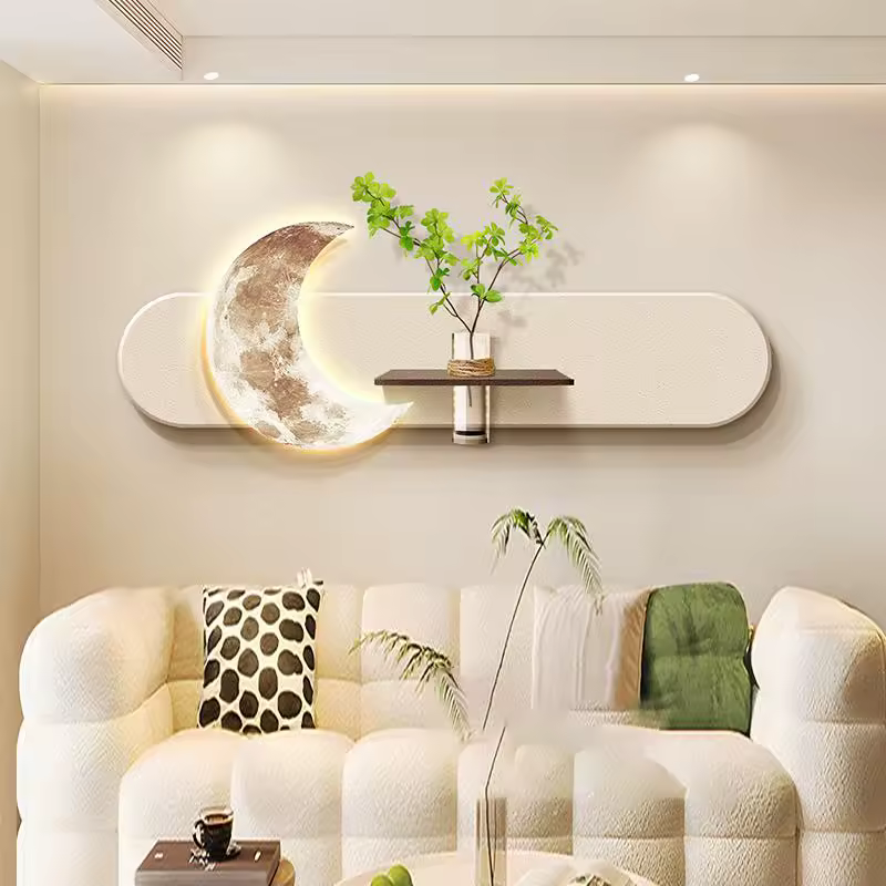 Décoration Murale 3D en Grès avec LED – Sculpture Design Élégante pour Intérieur - Décoration murale Zelor