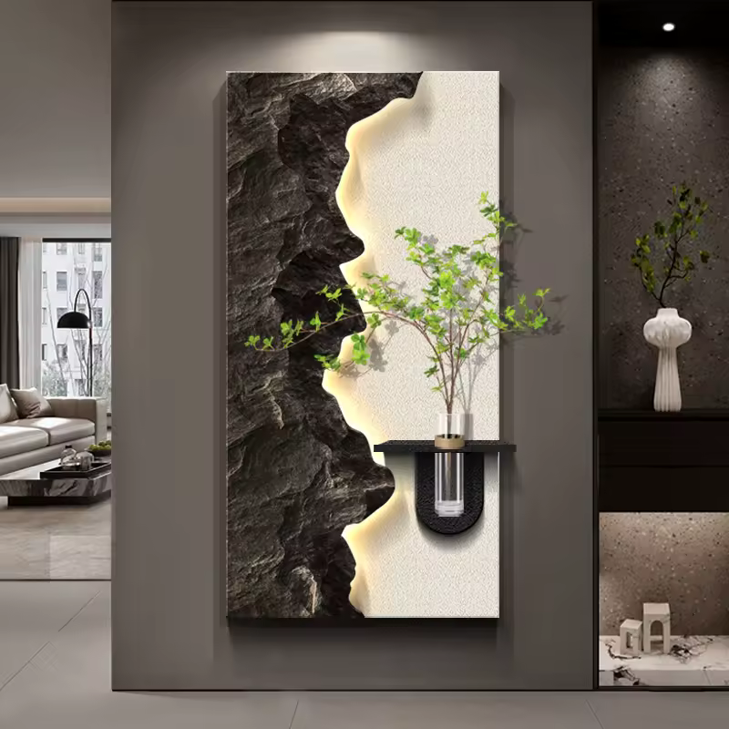Panneau Mural Artistique 3D avec LED – Décoration Moderne et Élégante - Décoration murale Zelor