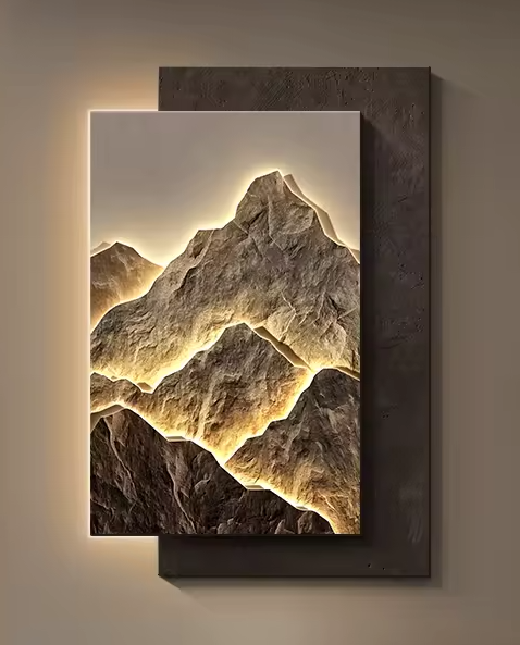 Décoration Murale Moderne en Grès avec LED – Applique Chic pour Salon et Chambre - Décoration murale Zélor