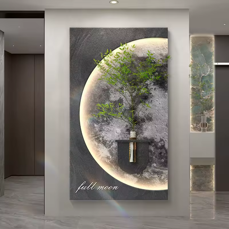 Panneau Mural Artistique 3D avec LED – Décoration Moderne et Élégante
 - Décoration murale Zélor
